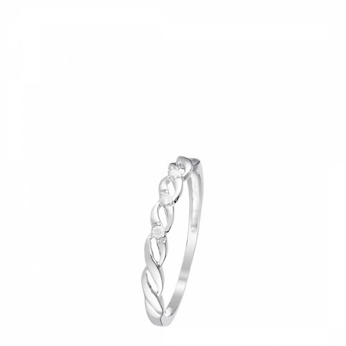 White Beautiful Twist Diamond Ring - Artisan Joaillier - Modalova
