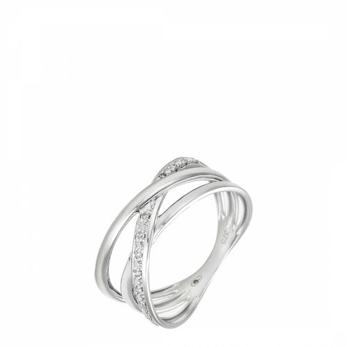 White Intertwined love Diamond Ring - Artisan Joaillier - Modalova