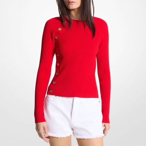 Red Fitted Sweater - Michael Kors - Modalova