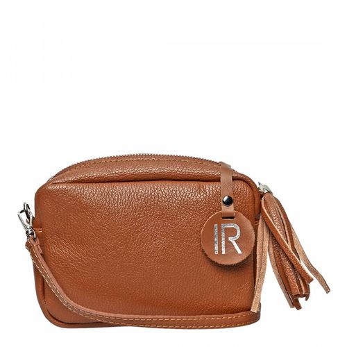 Brown Italian Leather Shoulder Bag - Isabella Rhea - Modalova