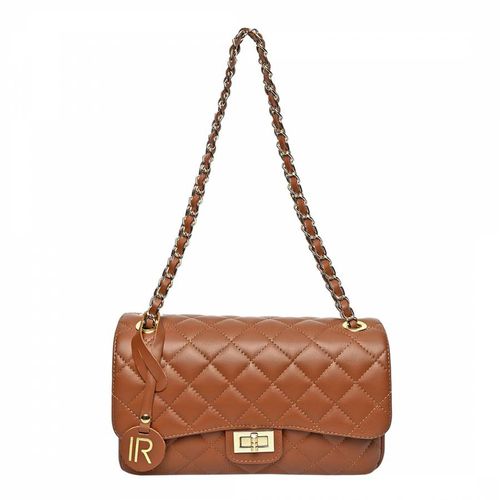 Brown Italian Leather Shoulder Bag - Isabella Rhea - Modalova