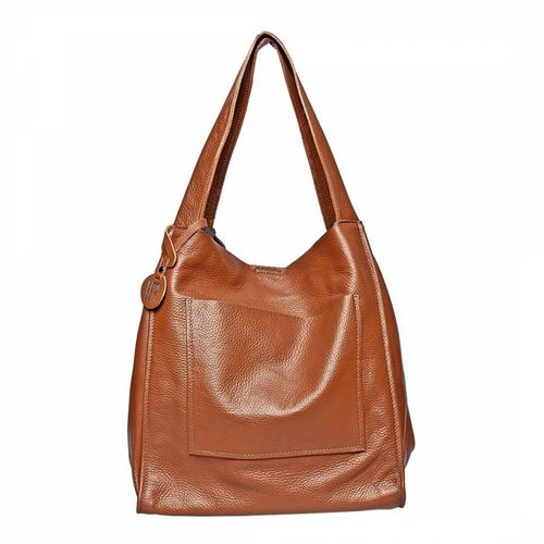 Brown Italian Leather Tote Bag - Isabella Rhea - Modalova