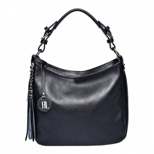 Black Italian Leather Handbag - Anna Luchini - Modalova