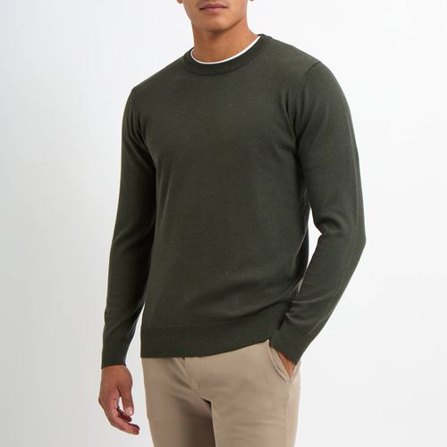 Crew Neck Cashmere Blend Jumper - Gianni Feraud - Modalova