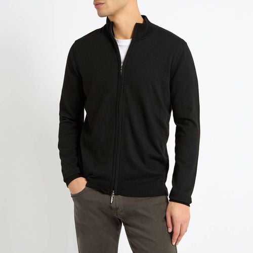 Full Zip Cashmere Blend Jumper - Gianni Feraud - Modalova