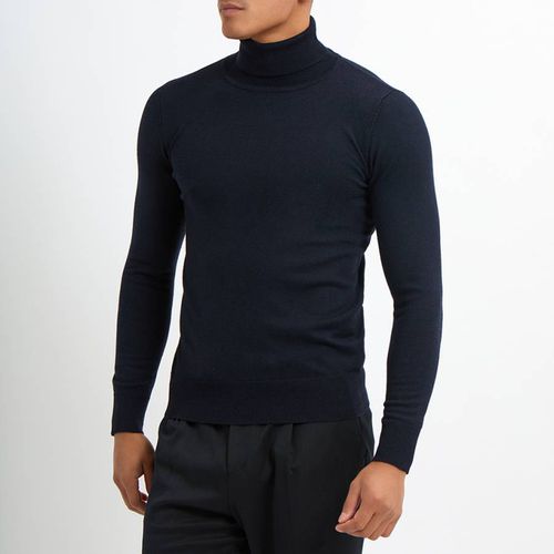 Cashmere Blend Roll Neck Jumper - Gianni Feraud - Modalova