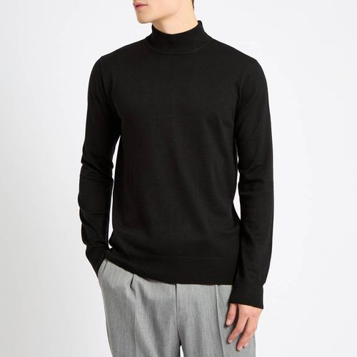 Black Turtle Neck Jumper - Gianni Feraud - Modalova