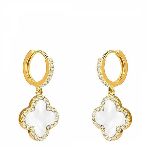 Women's 18K Motif Drop Earrings - Chloe Collection by Liv Oliver - Modalova