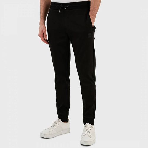 Black Cotton Blend Joggers - BOSS - Modalova