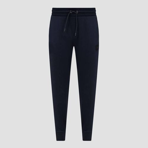 Navy Cotton Blend Joggers - BOSS - Modalova