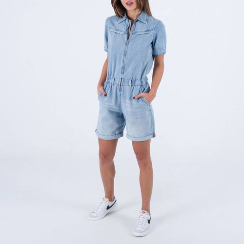 Blue Oceancare Cotton Jumpsuit - Hurley - Modalova