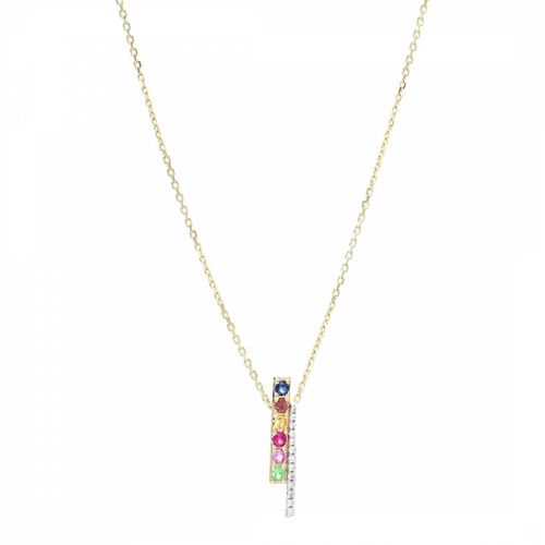 Yellow Multi Stone Pendant Necklace - Le Diamantaire - Modalova