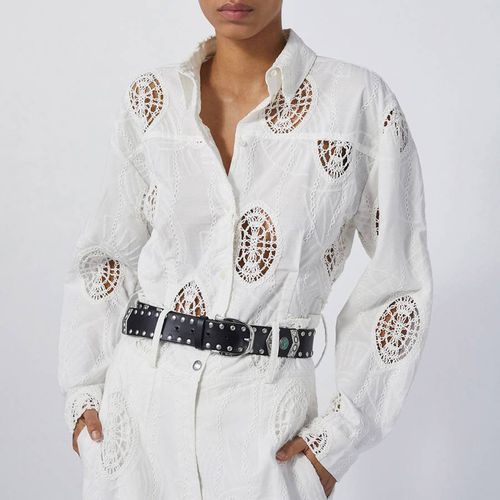 White Cotton Embroidered Blouse - IRO - Modalova