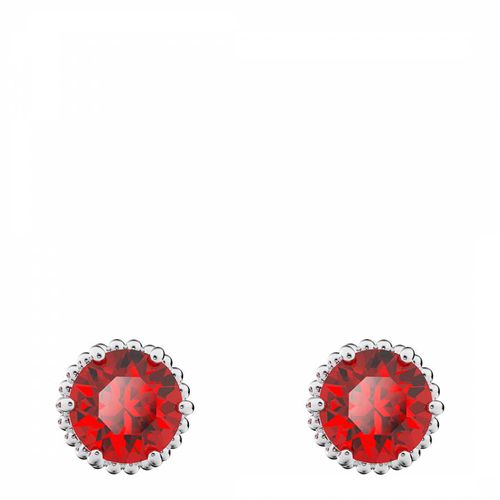 Red January Birthstone Stud Earrings - SWAROVSKI - Modalova