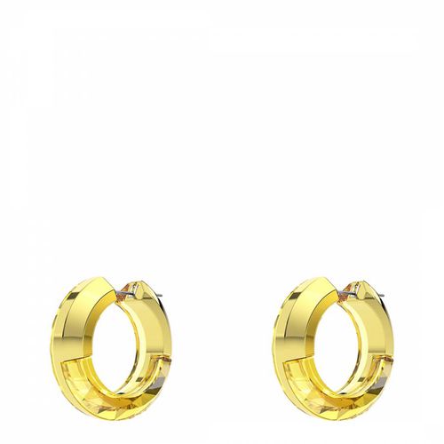 Yellow Statment Lucent Hoop Earrings - SWAROVSKI - Modalova