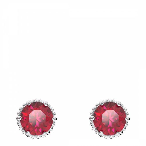 Red July Birthstone Stud Earrings - SWAROVSKI - Modalova