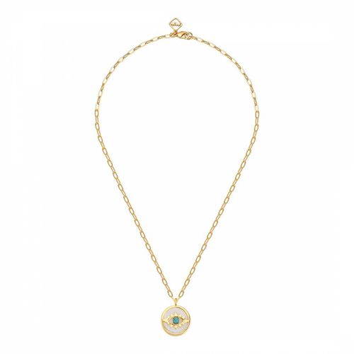 K Gold Plated Einya Necklace - MeMe London - Modalova