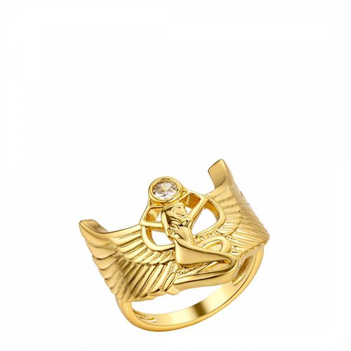 K Gold Plated Angelic Soul Ring - MeMe London - Modalova