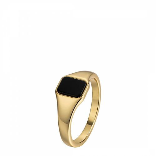 K Gold Plated Ciara Ring - MeMe London - Modalova