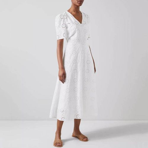 White Jane Cotton Dress - L K Bennett - Modalova