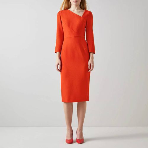 Orange Alexis Wool Dress - L K Bennett - Modalova