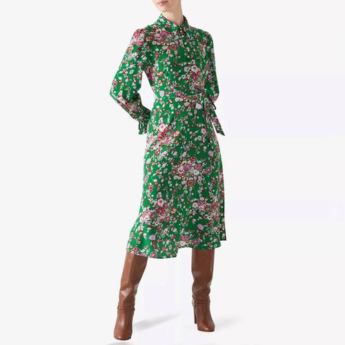 Green Silk Rita Dress - L K Bennett - Modalova