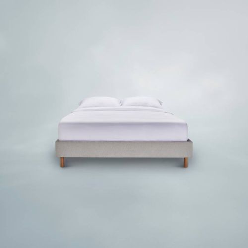 Platform Light Grey Bed Base Double - SIMBA - Modalova