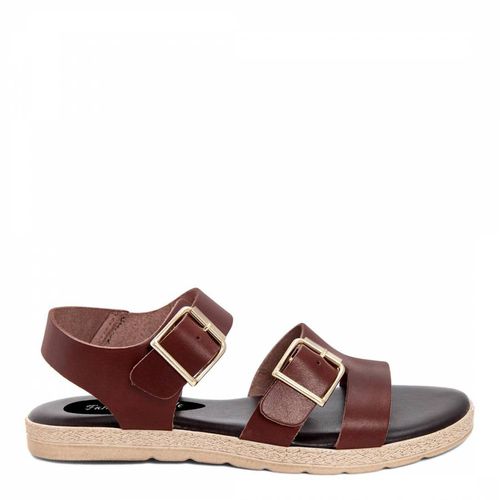 Brown Flat Sandal - Fashion Attitude - Modalova