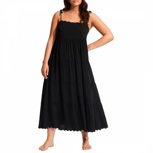 Black Gia Scallop Midi Dress - Seafolly - Modalova