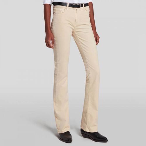 Cream Bootcut Stretch Jeans - 7 For All Mankind - Modalova