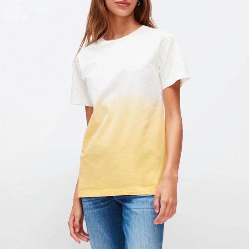 White Tie Dye Cotton T-Shirt - 7 For All Mankind - Modalova