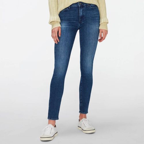 Mid High Waisted Skinny Stretch Jeans - 7 For All Mankind - Modalova