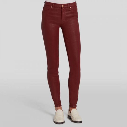 Bleach High Waisted Coated Skinny Stretch Jeans - 7 For All Mankind - Modalova