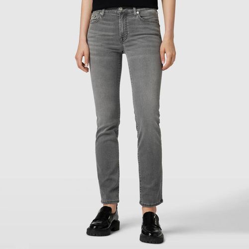 Grey Roxanne Straight Stretch Jeans - 7 For All Mankind - Modalova