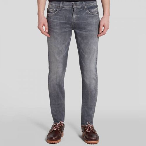 Grey Tapered Stretch Jeans - 7 For All Mankind - Modalova