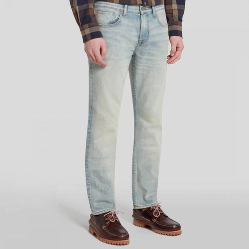 Light Blue Straight Stretch Jeans - 7 For All Mankind - Modalova