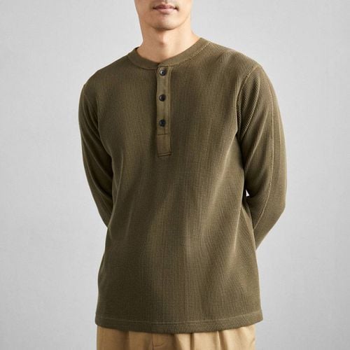 Khaki Henley Waffle Long Sleeve Top - Rag & Bone - Modalova