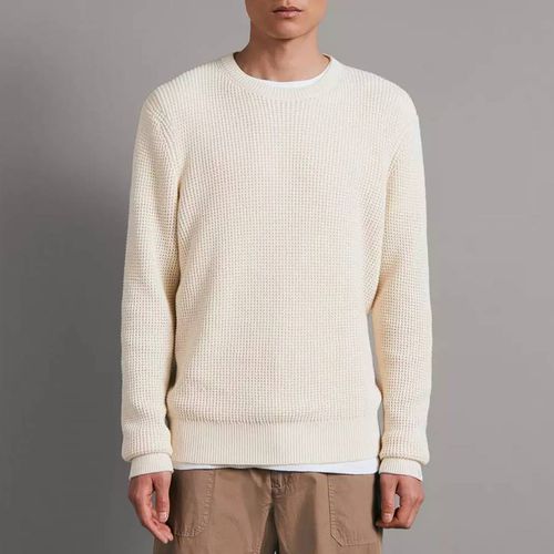 Cream Dexter Waffle Crew Jumper - Rag & Bone - Modalova