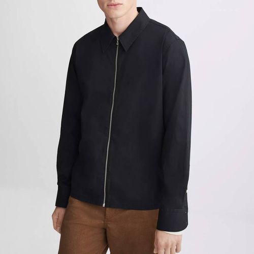 Black Zip Dalton Poplin Shirt - Rag & Bone - Modalova