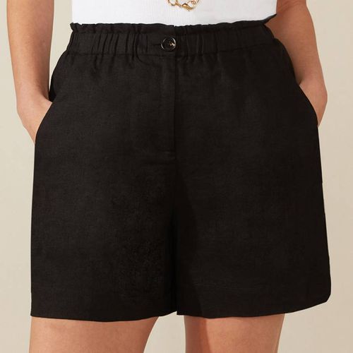 Black Linen Shorts - Ro & Zo - Modalova