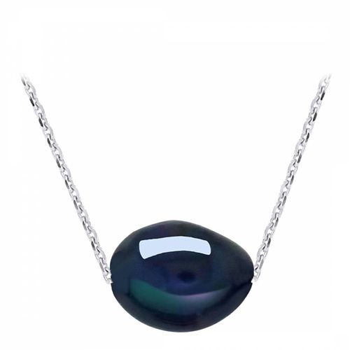 Silver Black Tahiti Pearl Pendant Necklace - Atelier Pearls - Modalova