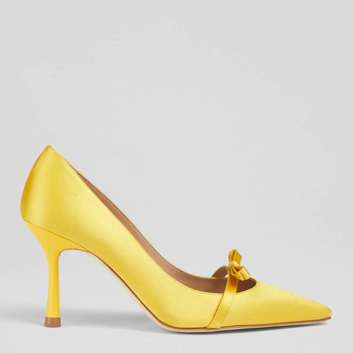 Yellow Leather Viola Court Heels - L K Bennett - Modalova