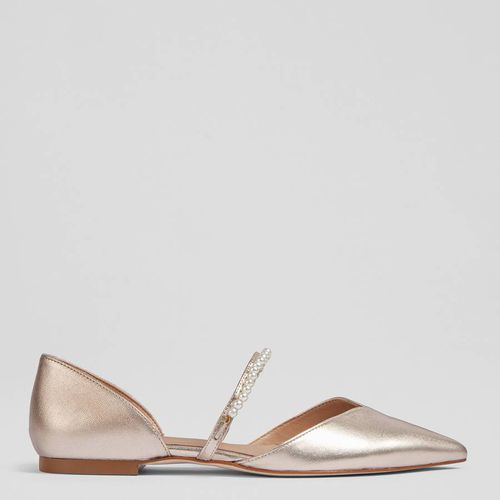 Metallic Pink Ida Flat Shoes - L K Bennett - Modalova