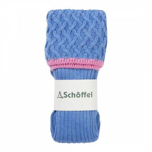 Blue Wool Blend Teal Sock - Schöffel - Modalova