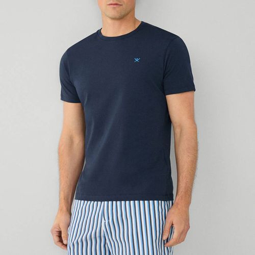 Navy Classic Fit Cotton T-Shirt - Hackett London - Modalova