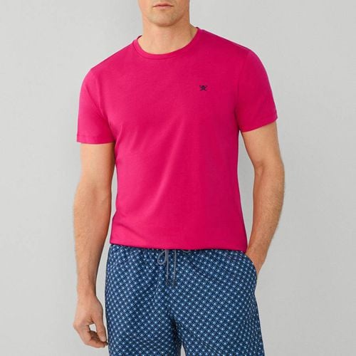 Pink Classic Fit Cotton T-Shirt - Hackett London - Modalova