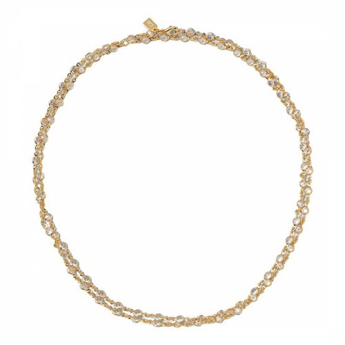 Gold Clear Date Chain Necklace - Crystal Haze - Modalova