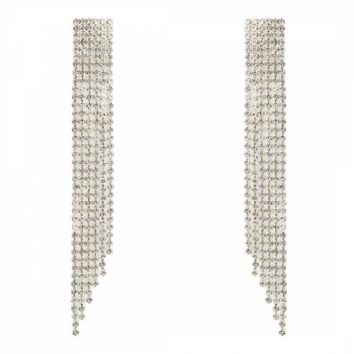 Silver NYC Long Earrings - Crystal Haze - Modalova