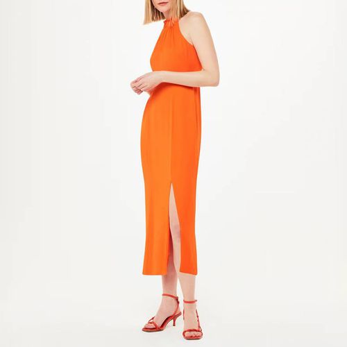 Orange Eliza Halter Neck Midi Dress - WHISTLES - Modalova