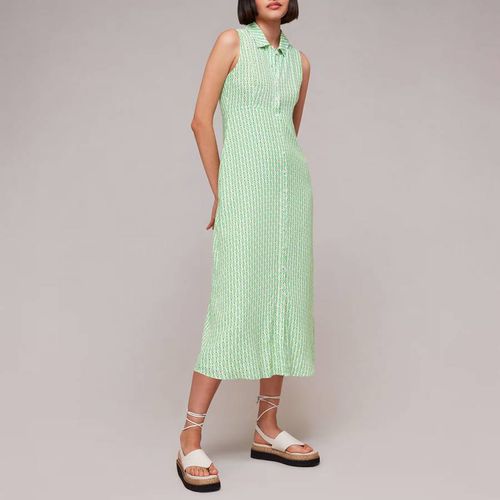 Green Vertical Stack Shirt Dress - WHISTLES - Modalova